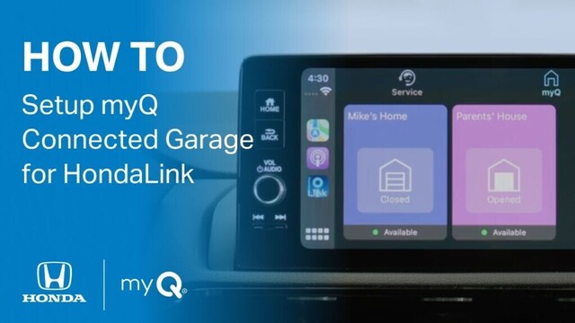 How to use myQ Connected Garage for HondaLink
