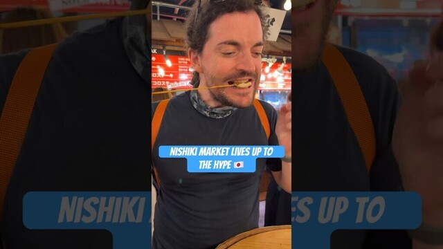 Nishiki Market in Kyoto, Japan is a must for foodies! 🇯🇵 #shorts #kyoto #travel