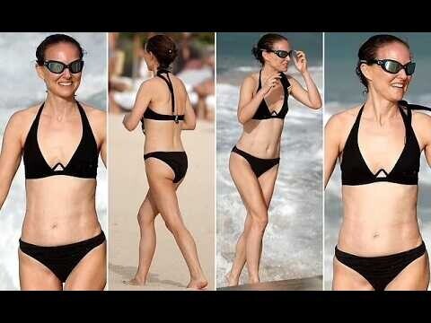 Natalie Portman Stuns in Bikini on First Christmas Post-Divorce