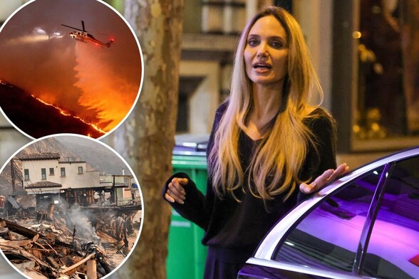 Angelina Jolie housing stranded friends as deadly LA fires rage on