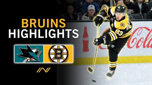 Bruins Highlights | Boston Battle Back Against San Jose in the 3rd