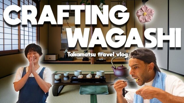 Takamatsu Vlog: Wagashi Making and Sanuki Udon | Japanese Culture & Food Adventure