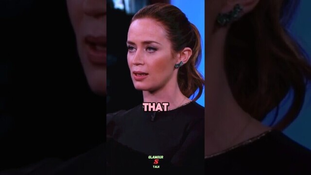 Emily Blunt Riding a Wolf Bear #shorts #funny #comedy #youtubeshorts #interview