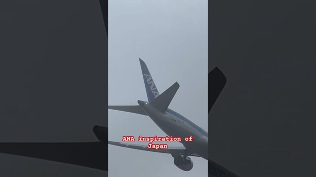 ANA inspiration of Japan landing 🛬at Fukuoka. #airplane #aviation