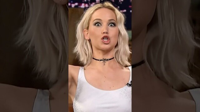 #Jennifer Lawrence's poor performance at the press #funny #interview #celebrity #short