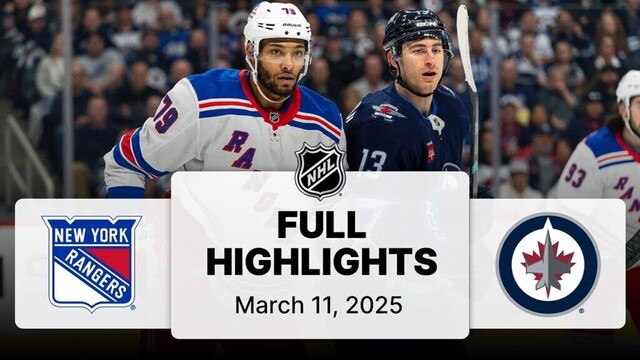 NHL Highlights | Rangers vs. Jets | March 11, 2025