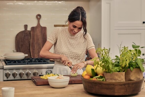 Meghan, Duchess of Sussex, in episode two of “With Love, Meghan,” now streaming on Netflix.