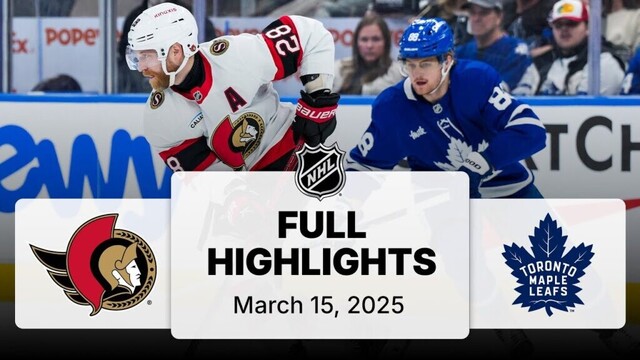 NHL Highlights | Senators vs. Maple Leafs - March 15, 2025