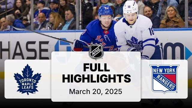 NHL Highlights | Maple Leafs vs. Rangers - March 20, 2025
