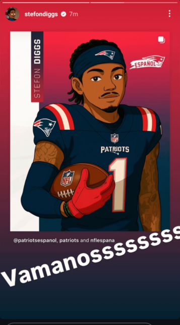 Diggs taking Polk's number? (Diggs' IG story)
