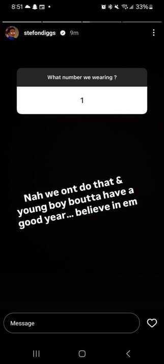 Stefon Diggs alludes to Polk having a monster season👀👀