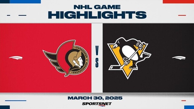 NHL Highlights | Senators vs. Penguins - March 30, 2025