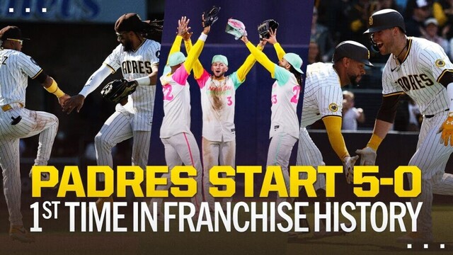 Padres make FRANCHISE HISTORY with 5-0 start to the season!