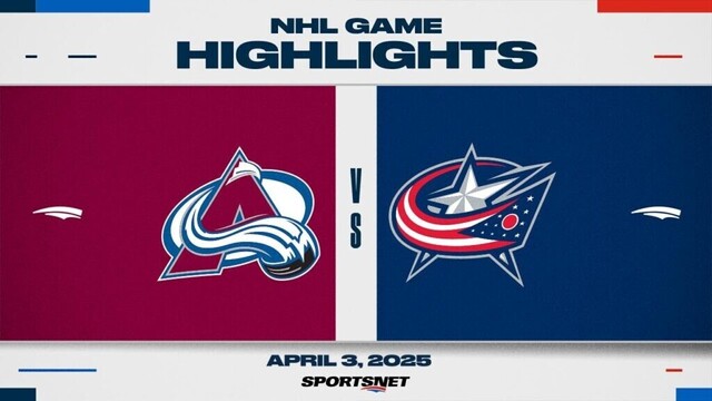 NHL Highlights | Avalanche vs. Blue Jackets - April 3, 2025