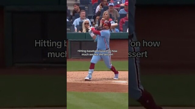 Hitting baseballs based on how much we like the dessert