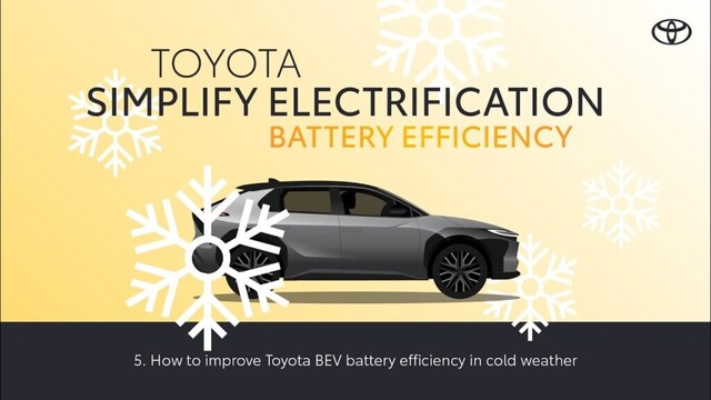 Toyota Electric Vehicles: Battery efficiency  15s
