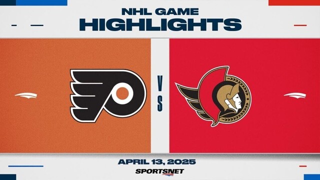 NHL Highlights | Flyers vs. Senators - April 13, 2025