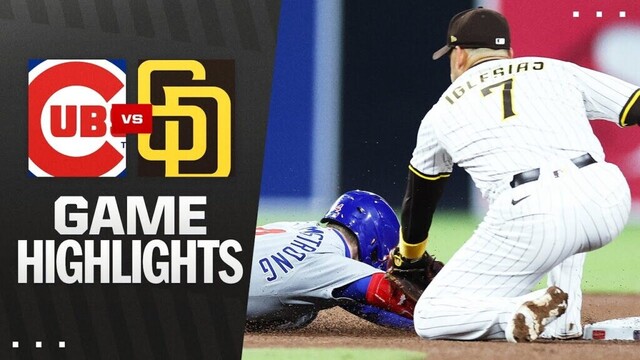 Cubs vs. Padres Game Highlights (4/14/25) | MLB Highlights