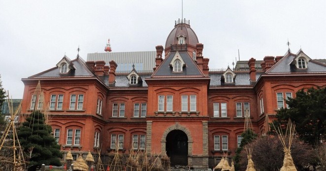 Historic red brick building in Sapporo to rent spaces for weddings, events