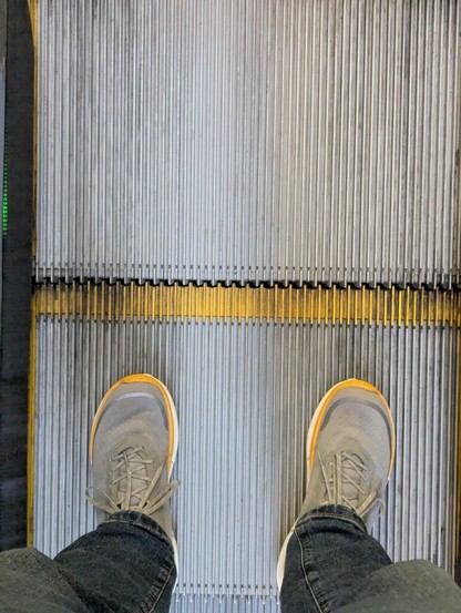 My Shoes Match the Escalator