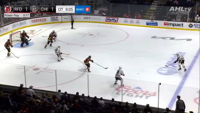 Artyom Levshunov scores the overtime game winner