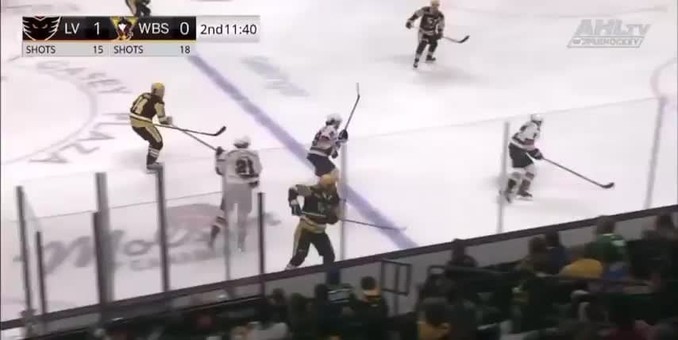 Alex Bump 1st Calder Cup playoffs goal. Assisted by Jett Luchanko.