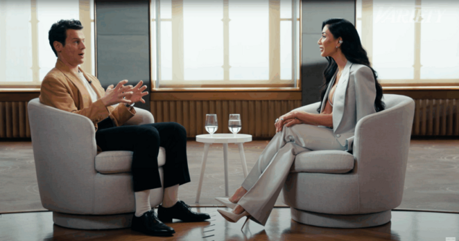 Jonathan Groff and Nicole Scherzinger Interview Highlights
