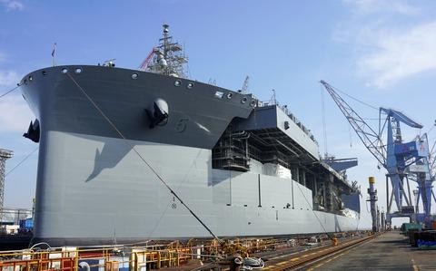 Japanese shipyard completes its first extensive overhaul of an American warship