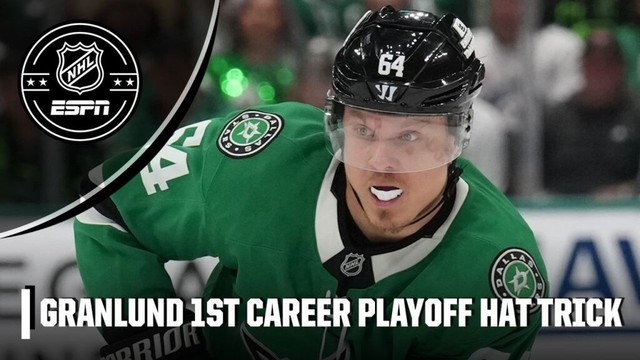 Mikael Granlund scores FIRST CAREER POSTSEASON HAT TRICK for Dallas Stars 🚨 | NHL on ESPN