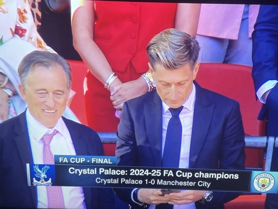 Congrats to Josh Harris’ Crystal Palace FC for winning their first major trophy in 164 years!