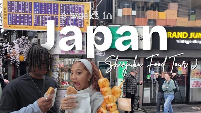 2 WEEKS IN JAPAN | Shinjuku Food Tour 🍡🇯🇵✨