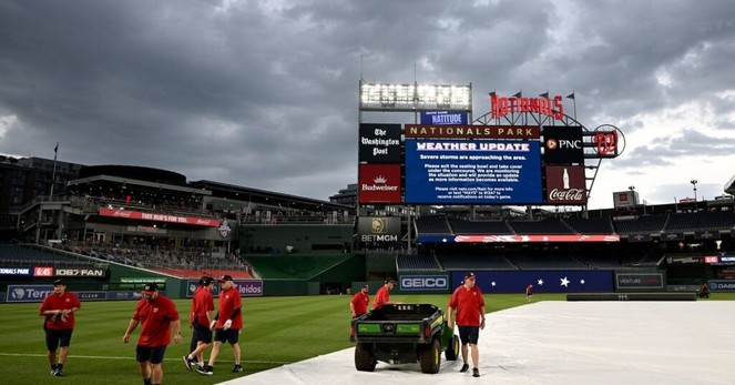 Atlanta Braves at Nationals postponed due to rain