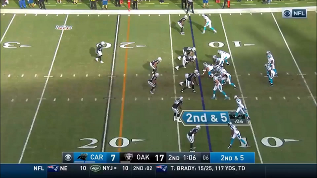 Khalil Mack's iconic pick 6 on cam newton in his DPOY season (week 12, 2016)