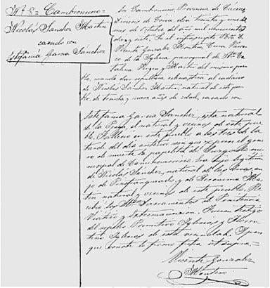 October 1917, Spain - This is a copy of the the burial certificate of 39-year old Nicolas Sanchez Martin who died nine days after a UFO encounter, also witnessed by two other people