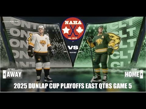 NAHA 2025 Dunlap Cup Playoffs East QF G5 - Ontario Tigers @ Charlotte Cougars (CLT leads 3-1)