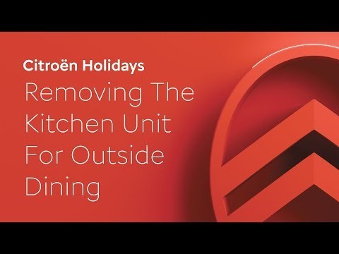 Removing the Kitchen Unit for Outside Dining - Citroën Holidays Camper Walkaround