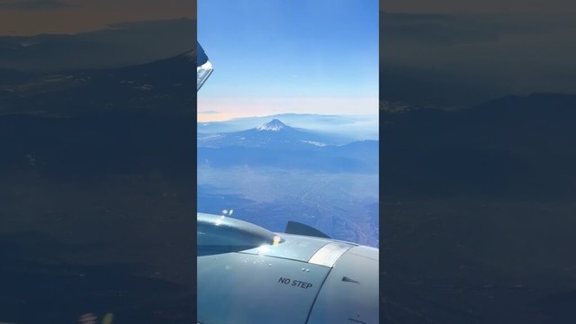 Mount Fuji seen  from above #shorts #travel #short #japan #mountfuji