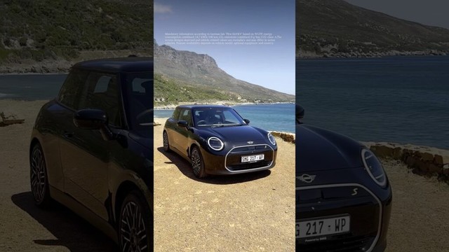 Came for the view, stayed for the MINI Cooper SE 🖤 #youtubeshorts #capetowntravel