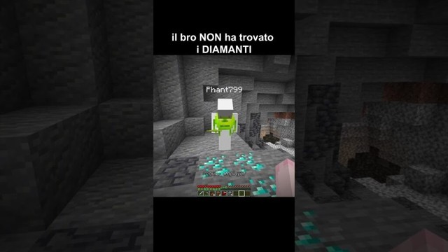 il bro NON ha trovati i diamanti🙏😭  #minecraft #shorts