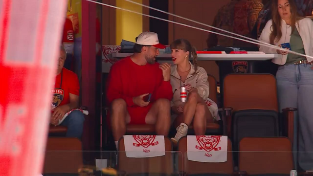 Taylor Swift and Travis Kelce at the Stanley Cup Final Game 4 (June 12, 2025)