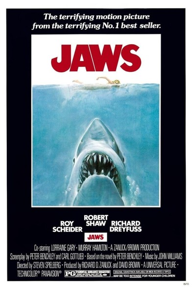 50 years ago today (June 20th, 1975): "JAWS", the first summer blockbusters, was released in theaters