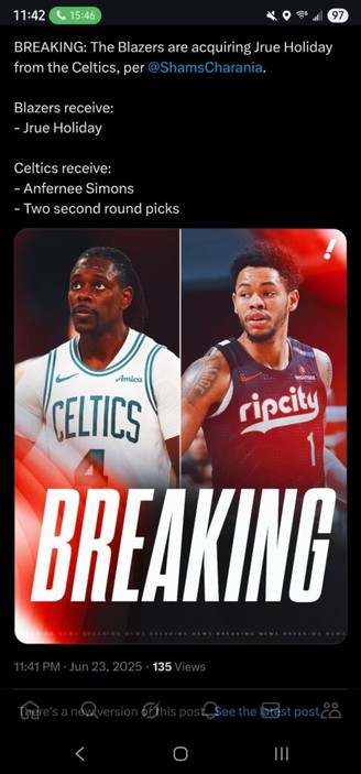 Why do the Blazers keep bailing out the Celtics??