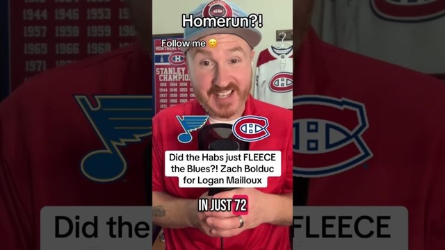 The Montréal Canadiens acquired Zachary Bolduc from the St. Louis Blues for Logan Mailloux