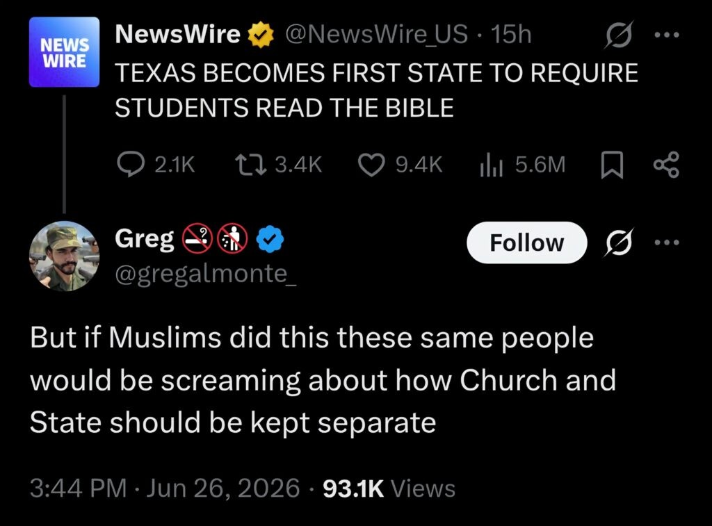 As long as *they're* the ones doing it.