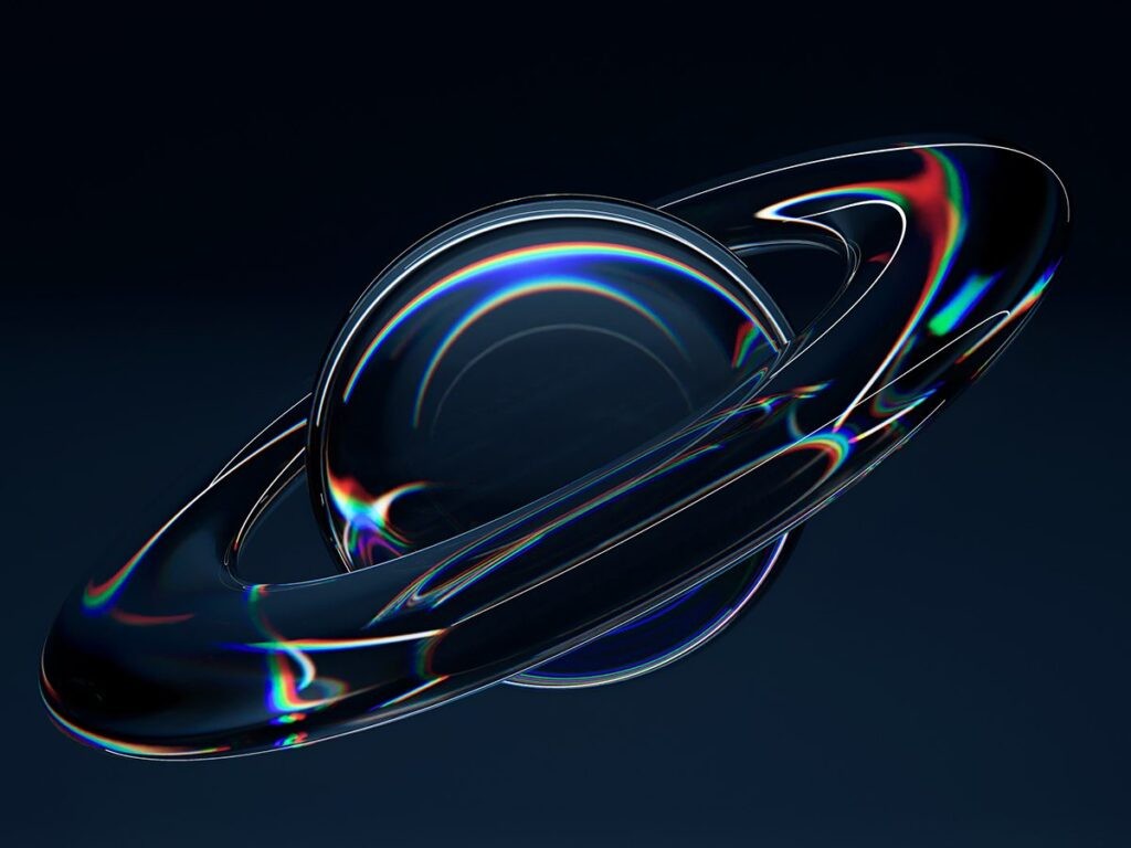 See-through ringed planet. Credit: Krit of Studio OMG