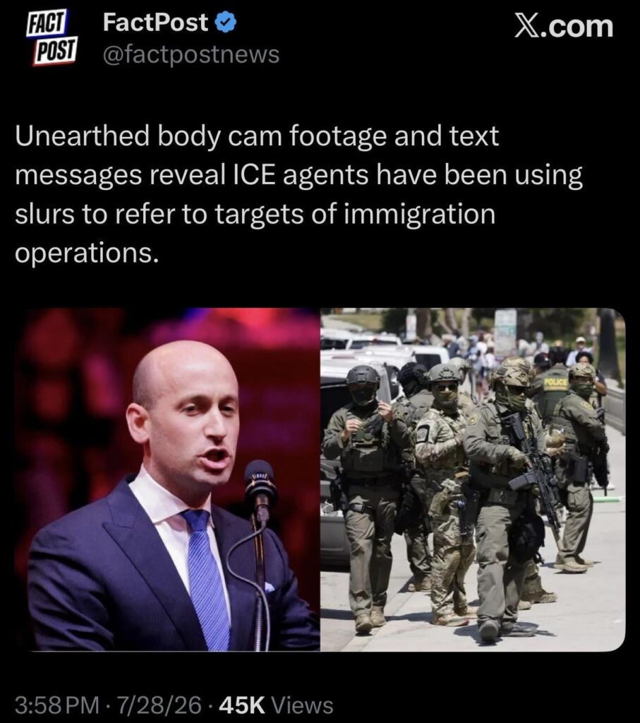 ICE is the equivalent of both the KKK and the Nazis